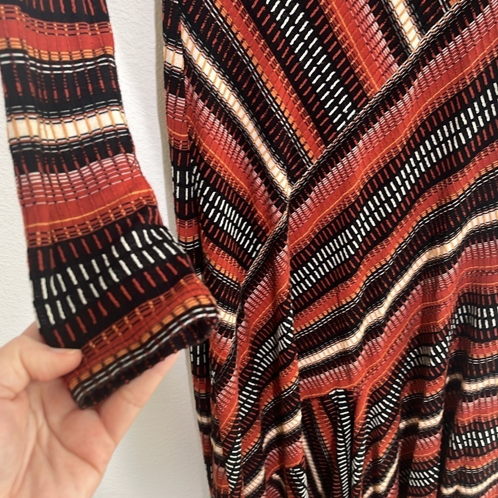 Anthropologie MAEVE Parkside Knit Striped Mid Maxi Dress Size XS - Picture 5 of 7